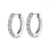 Classic Diamond Hoop Earrings (1.00ct) - Dracakis Jewellers